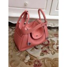 Hermes Lindy 30CM Original Leather Shoulder Bag HLD30 Pink Tl1252UF26