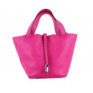 Hermes Picotin Lock PM Bags Clemence Leather H8615 Rose Tl1410lU52