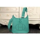 High Quality Hermes Evelyne 28cm Messenger Bag Original Leather H1188 Light Green Tl1306pR54