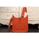 Imitation Hermes Evelyne 28cm Messenger Bag Original Leather H1188 Orange Tl1310Nj42