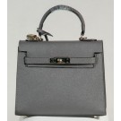 Replica Hermes Kelly 25cm Tote Bag Togo Leather K2138 Grey Tl1228ui32