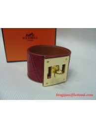 2009 Hermes Red Crocodile Gold Bangle 1171 Tl2866Af99