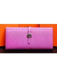 AAA 1:1 Hermes Dogon Original Leather Wallet H509 Rose Tl2077vi59