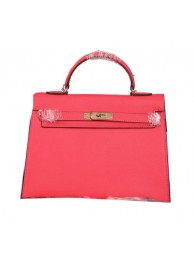 AAA Replica Hermes Kelly 32cm Shoulder Bags Grained Leather Red Tl1435Oy84