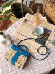 AAA Replica Hermes kelly picnic bag 9810 blue Tl677cf50