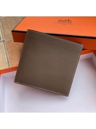 AAAAA Imitation Hermes espom leather Wallet H2296 grey Tl2056oT91