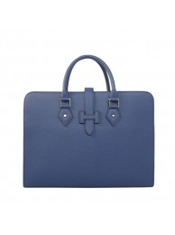 Best Hermes Mens Briefcase Calf Leather 3309 RoyalBlue Tl1741Ml87