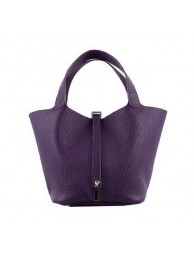 Best Quality Hermes Picotin Lock PM Bags Clemence Leather H8615 Purple Tl1409xb51