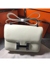 Best Quality Imitation Hermes Constance Bag Calfskin Leather H9999 White Silver Tl688dK58