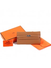 Copy Hermes Kelly Bi-Fold Wallet A708 Coffee Tl2327Zn71
