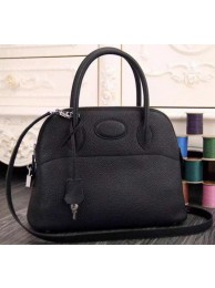 Fake Hermes Bolide 37CM Calfskin Leather Tote Bag B1004 Black Tl1075tu77