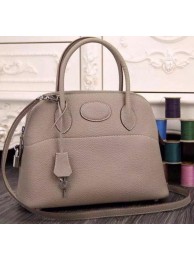 Fake Hermes Bolide 37CM Calfskin Leather Tote Bag B1004 Light Grey Tl1071uQ71