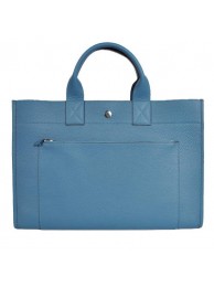 Fake Hermes Briefcase 40CM Bag Clemence Leather Blue Tl1954Lh27