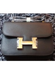 Fake Hermes Constance Bag Litchi Leather H9998 Black Tl1157lF58