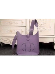 Fake Hermes Evelyne 28cm Messenger Bag Original Leather H1188 Lavender Tl1300ny77