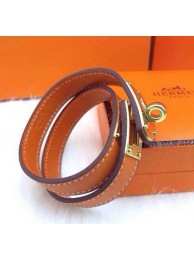 Fake Hermes Genuine Leather Bracelet HM0013D Tl2619GR32