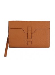 Fake Hermes Jige Clutch Bag Calfskin Leather HQ8059 Wheat Tl1436uQ71