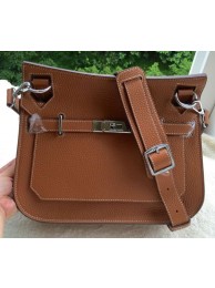 Fake Hermes Jypsiere 31CM Shoulder Bag Calfskin Leather H0880 Wheat Tl949Hj78