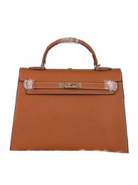 Fake Hermes Kelly 32cm Shoulder Bags Grained Leather Wheat Tl1431EQ38