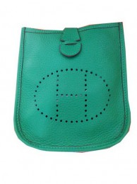 Fake Hermes mini Evelyne Messenger Bag H1608S Green Tl1476pE71