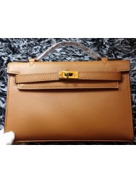 Fake Hermes MINI Kelly 22cm Tote Bag Calf Leather K011 Wheat Tl1180kw88