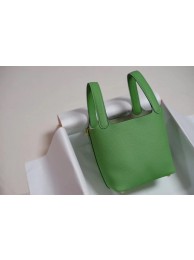 Fake Hermes Picotin Lock PM Bags Togo Leather H5599 green Tl541RY48