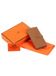 Fashion Hermes Bearn Japonaise Bi-Fold A208 Coffee Tl2342wc24