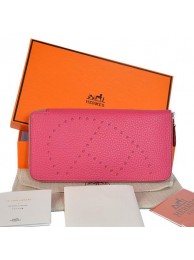 Fashion Hermes Evelyn Long Wallet Zip Purse A808 Peach Tl2305Of26