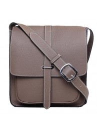 First-class Quality Hermes Etriviere Shoulder Bag Calfskin Leather H2551 Grey Tl1762VJ28