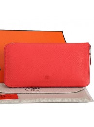 First-class Quality Hermes Zipper Wallet Original Leather A309 Light Red Tl2249fm32