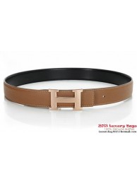 Hermes 43mm Calf Leather Belt HB107-2 Tl3917rJ28