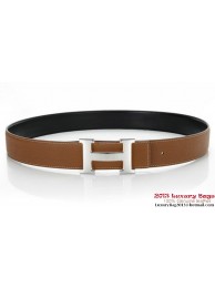 Hermes 50mm Original Calf Leather Belt HB116-13 Tl3832vX33
