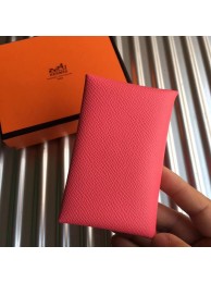 Hermes Bastia Epsom card case H0369 Watermelon Red Tl2038PC54