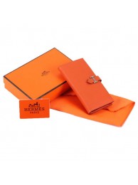 Hermes Bearn Japonaise Bi-Fold A208 Orange Tl2343Pf97