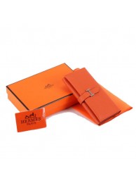 Hermes Bearn Japonaise Tri-Fold Wallet A308 Orange Tl2338sY95