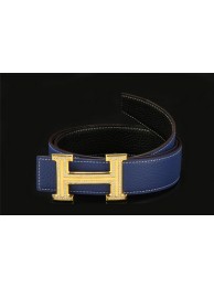 Hermes Belt HB5208 RoyalBlue Gold Tl3784va68