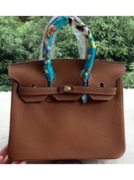 Hermes Birkin 25CM Tote Bag Litchi Leather H25T Brown Tl1099cf57