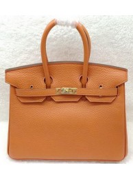 Hermes Birkin 25CM Tote Bag Original Leather H25T Orange Tl1178Ty85