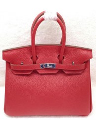Hermes Birkin 25CM Tote Bag Original Leather H25T Red Tl1175Zr53