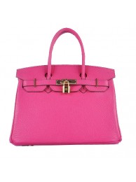 Hermes Birkin 30CM Tote Bags Light Rosy Grainy Leather Gold Tl1585lu18