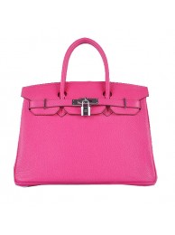 Hermes Birkin 30CM Tote Bags Light Rosy Grainy Leather Silver Tl1584yC28