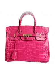 Hermes Birkin 30CM Tote Bags Peach Croco Leather Gold Tl1624Yv36