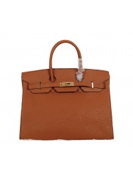 Hermes Birkin 35CM Tote Bag Camel Clemence Leather H35 Gold Tl1776ea89