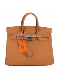 Hermes Birkin 35CM Tote Bag Camel Original Leather H35 Silver Tl1699Gh26