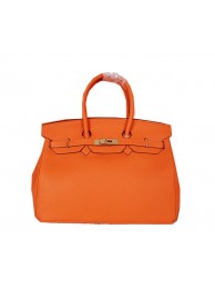 Hermes Birkin 35CM Tote Bag Orange Original Grainy Leather H35 Gold Tl1687rh54