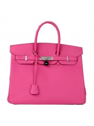 Hermes Birkin 35CM Tote Bag Peach Original Leather H35 Silver Tl1700nS91