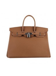 Hermes Birkin 35CM Tote Bags Wheat Grainy Leather H-35 Silver Tl1417wv88