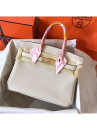 Hermes Birkin Tote Bag Original Togo Leather BK35 cream Tl776NP24