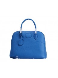 Hermes Bolide 31CM Calfskin Leather Tote Bag H509083 Blue Tl1338fc78