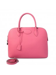 Hermes Bolide 37CM Tote Bags Calf Leather Rose Tl1816DS71